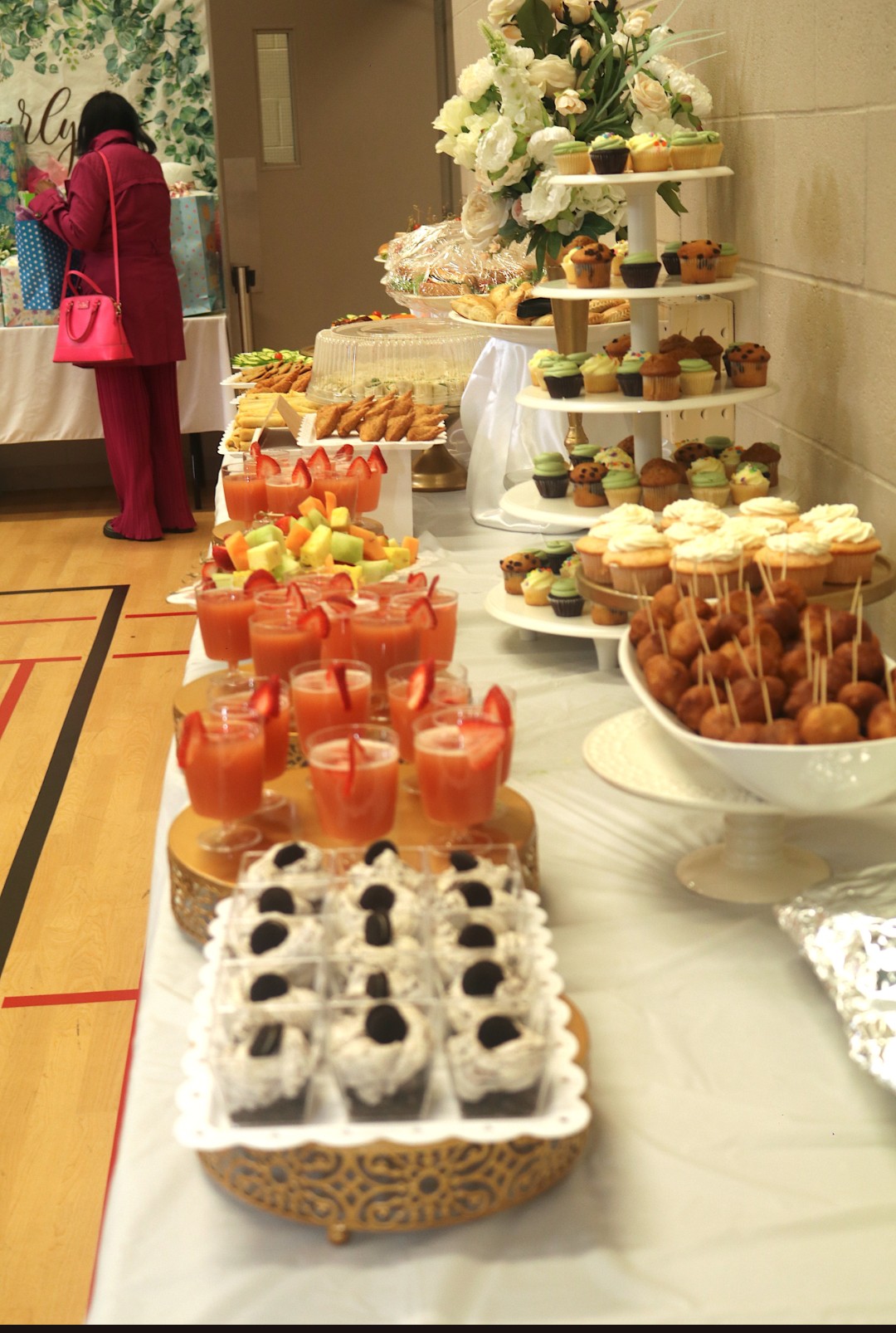 Elegant dessert and fruit table