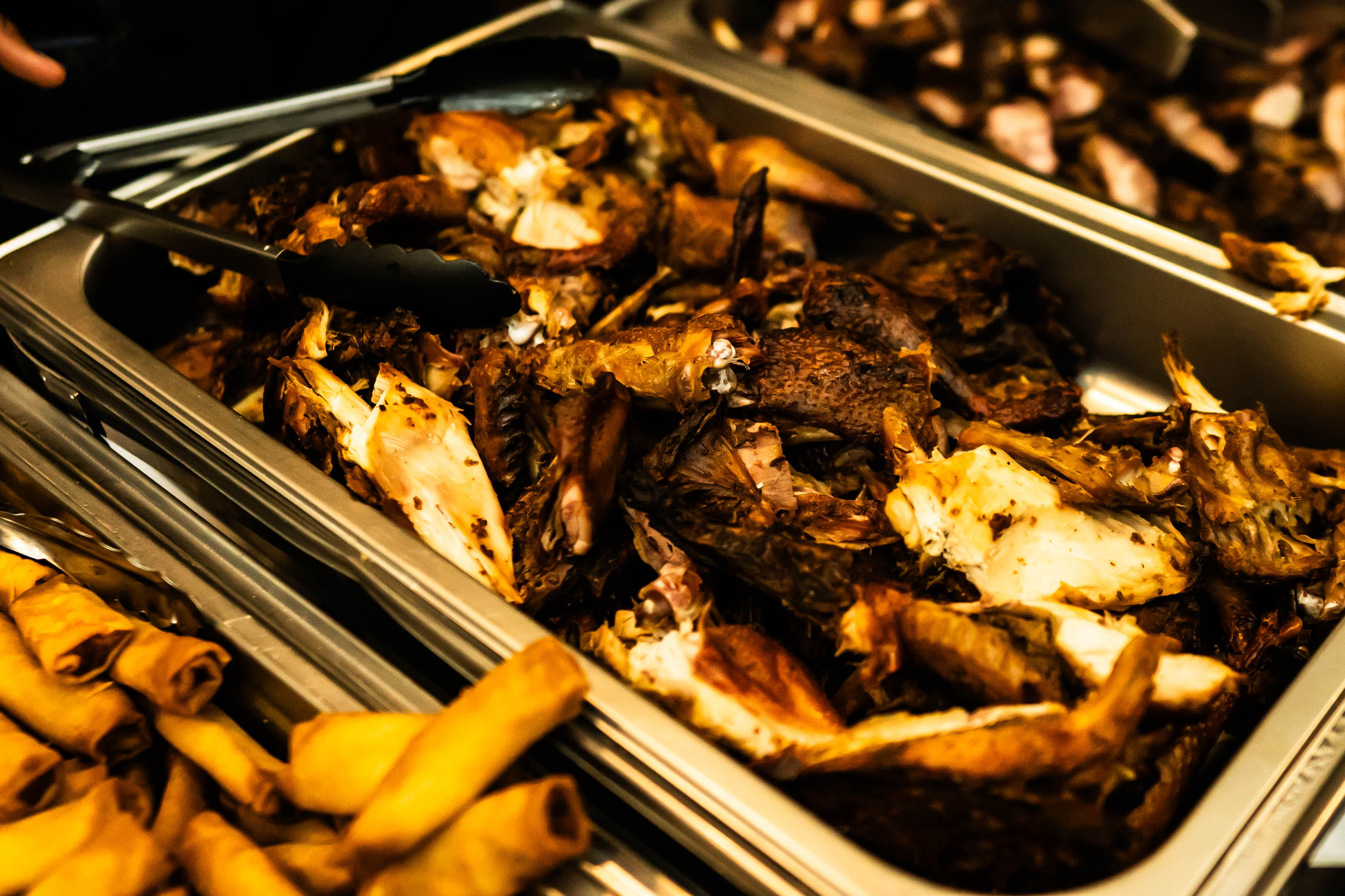 Roasted chicken pieces